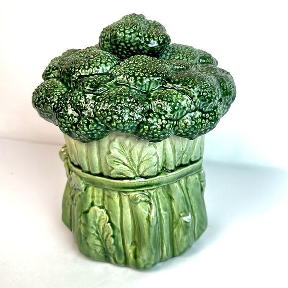 Vintage California Pottery Metlox PoppyTrail Broccoli Cookie Jar Canister - Picture 2 of 11
